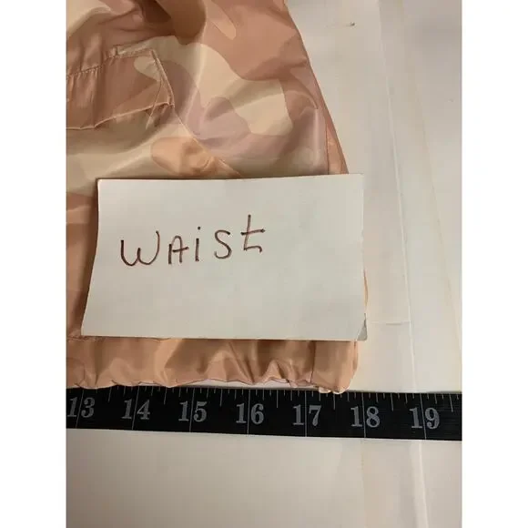 Outer Edge Hooded Bomber Jacket Pink Fatigue Lightweight Womens SZ M - Picture 7 of 8